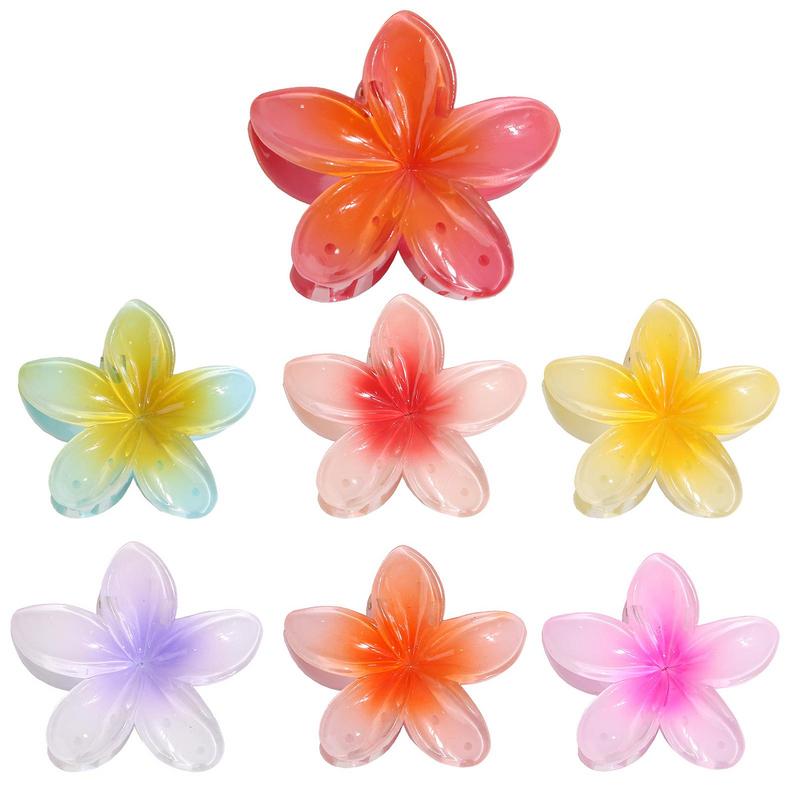 Men'S Vacation Accessories - Fashion Women Flower Hair Claws Hawaiian