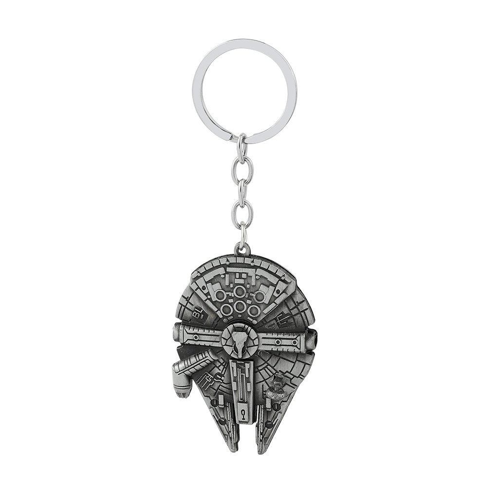 Men Keychain Accessories - Movie Star War Millennium Falcon Spaceship