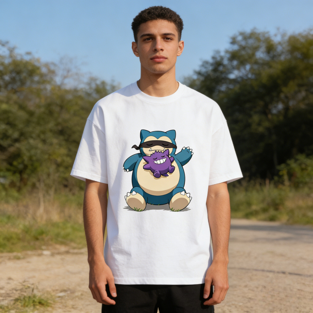 Men Accessories Unique - 2026 New Summer Snorlax Gengar Print