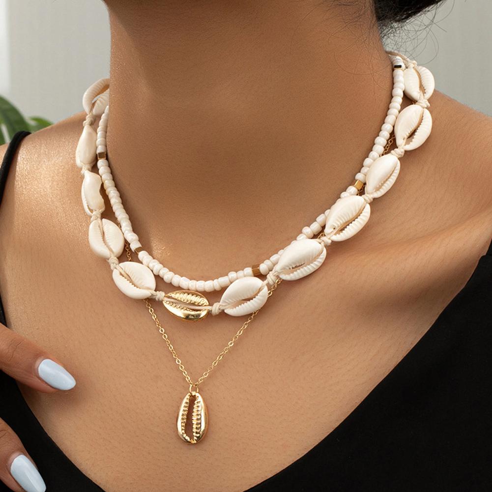 Boho Acrylic Shell Choker With - Men'S Vacation Accessories のレビューと価格