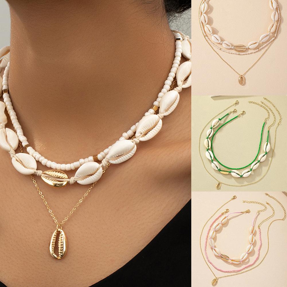 Boho Acrylic Shell Choker With - Men'S Vacation Accessories のレビューと価格