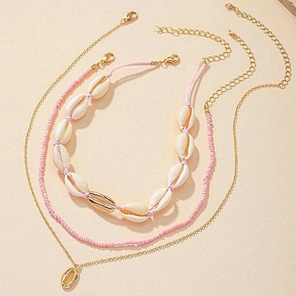 Boho Acrylic Shell Choker With - Men'S Vacation Accessories のレビューと価格