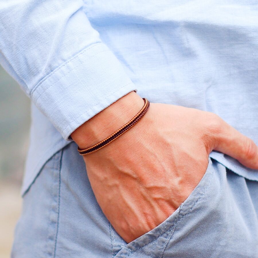 Unique Men Bracelet String Mot - Men Accessories Unique のレビューと価格