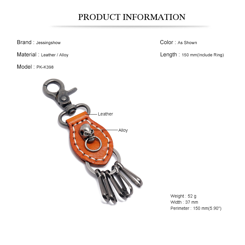 Jessingshow Leather KeyChain H - Men Accessories Pk のレビューと価格