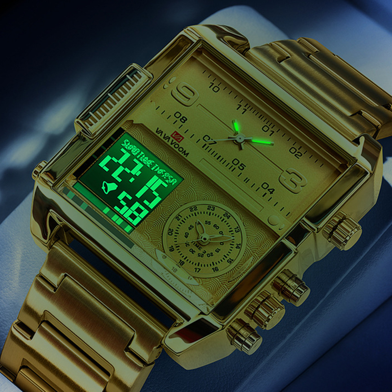 Dual Display Men Sports Watche - Men'S Accessories Luxury Brands のレビューと価格