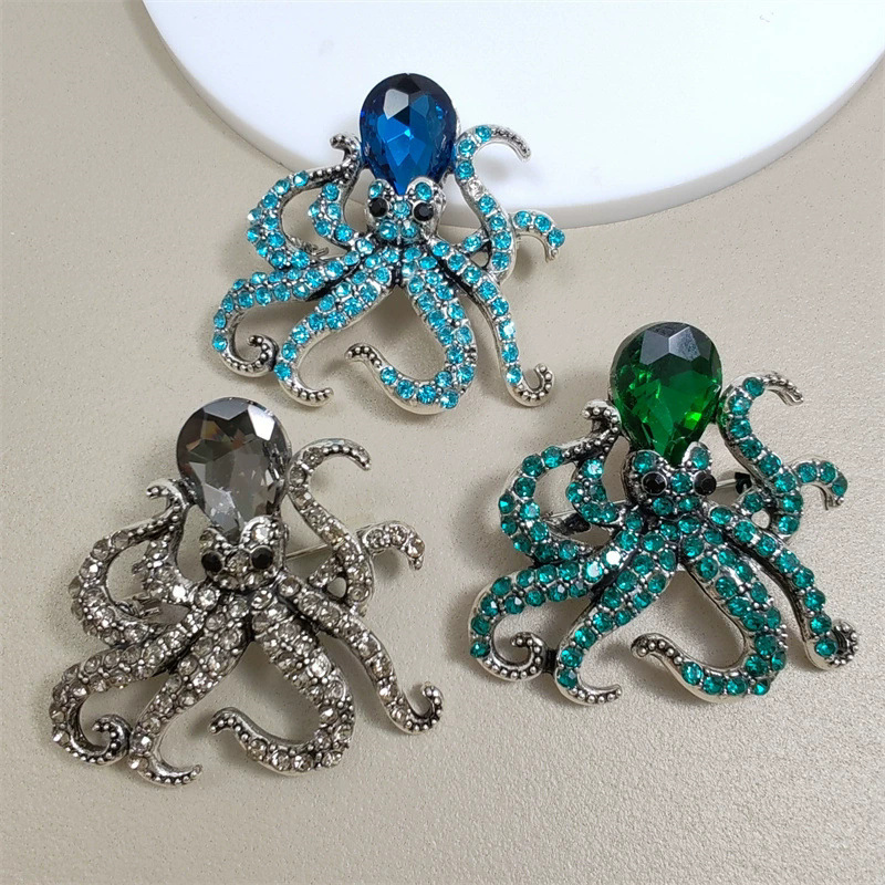 1Pc Retro Octopus Brooch for M - Men'S Accessories Trends 2025 のレビューと価格