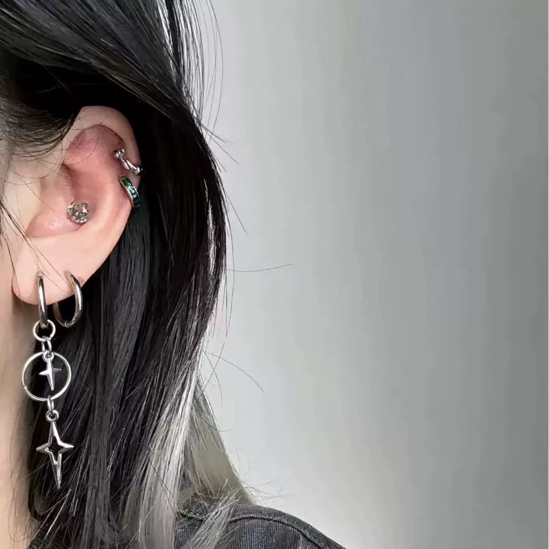 Personalized Punk Cross Star P - Men'S Accessories Trends 2025 のレビューと価格