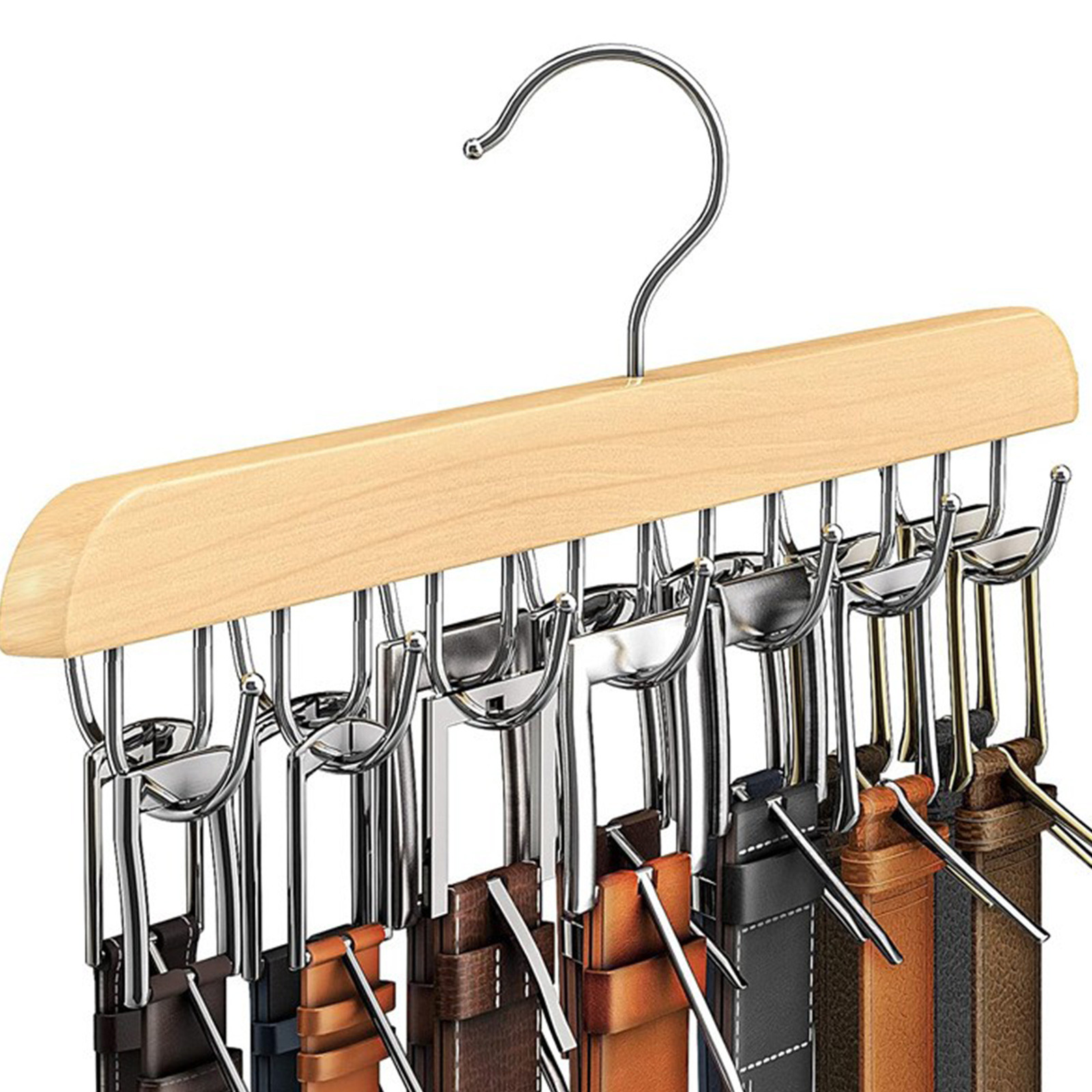 Wooden Belt Rack Women Storage - Men'S Accessories Organizer For Wardrobe のレビューと価格