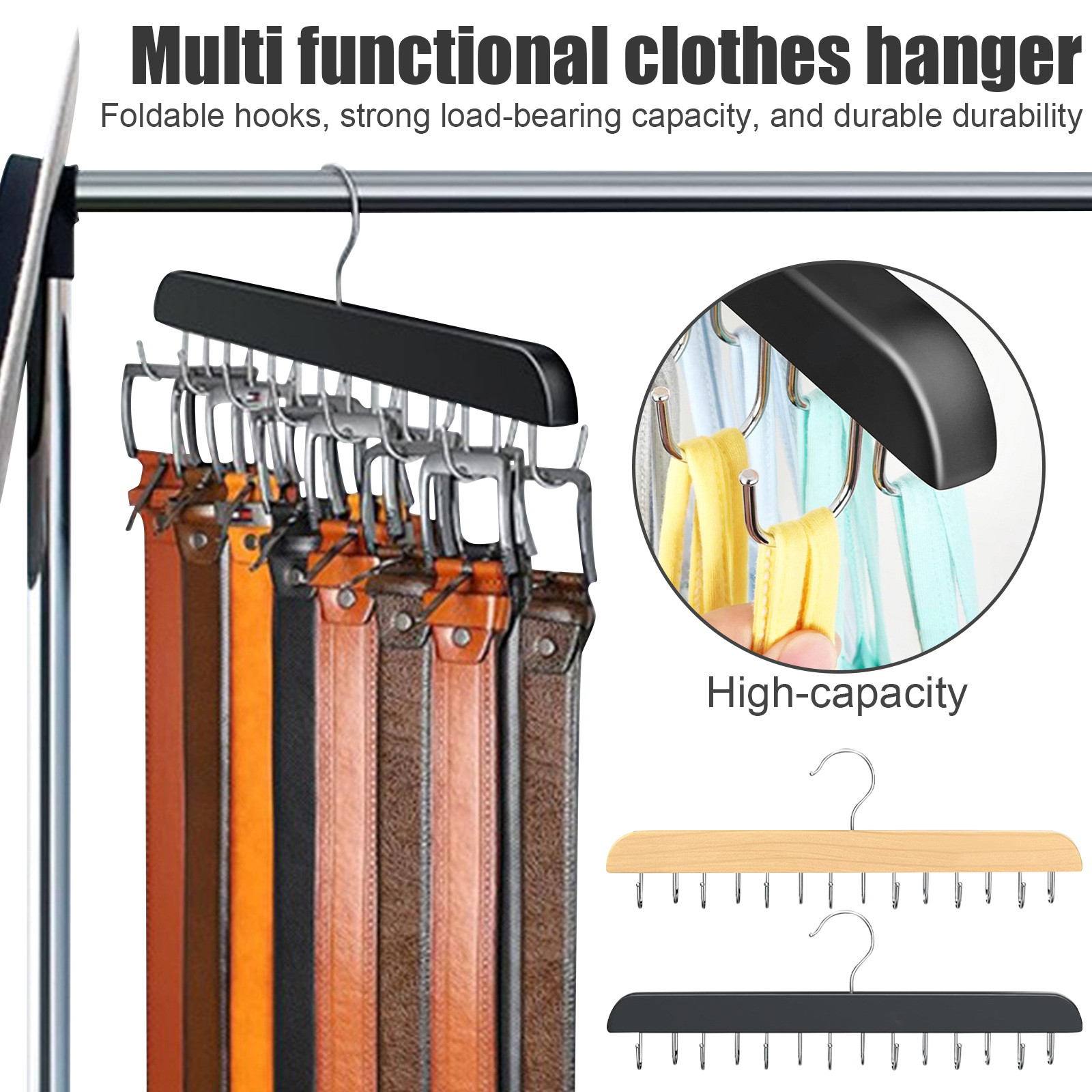 Wooden Belt Rack Women Storage - Men'S Accessories Organizer For Wardrobe のレビューと価格