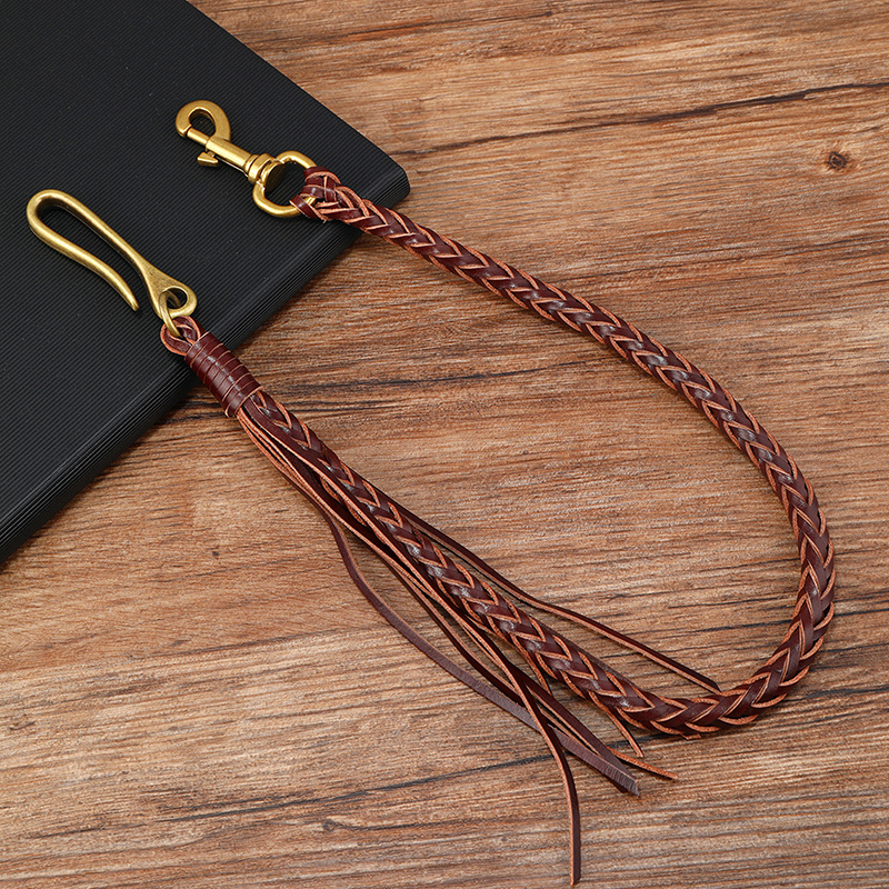 Vintage Leather Tassel Jeans C - Men Accessories Pk のレビューと価格
