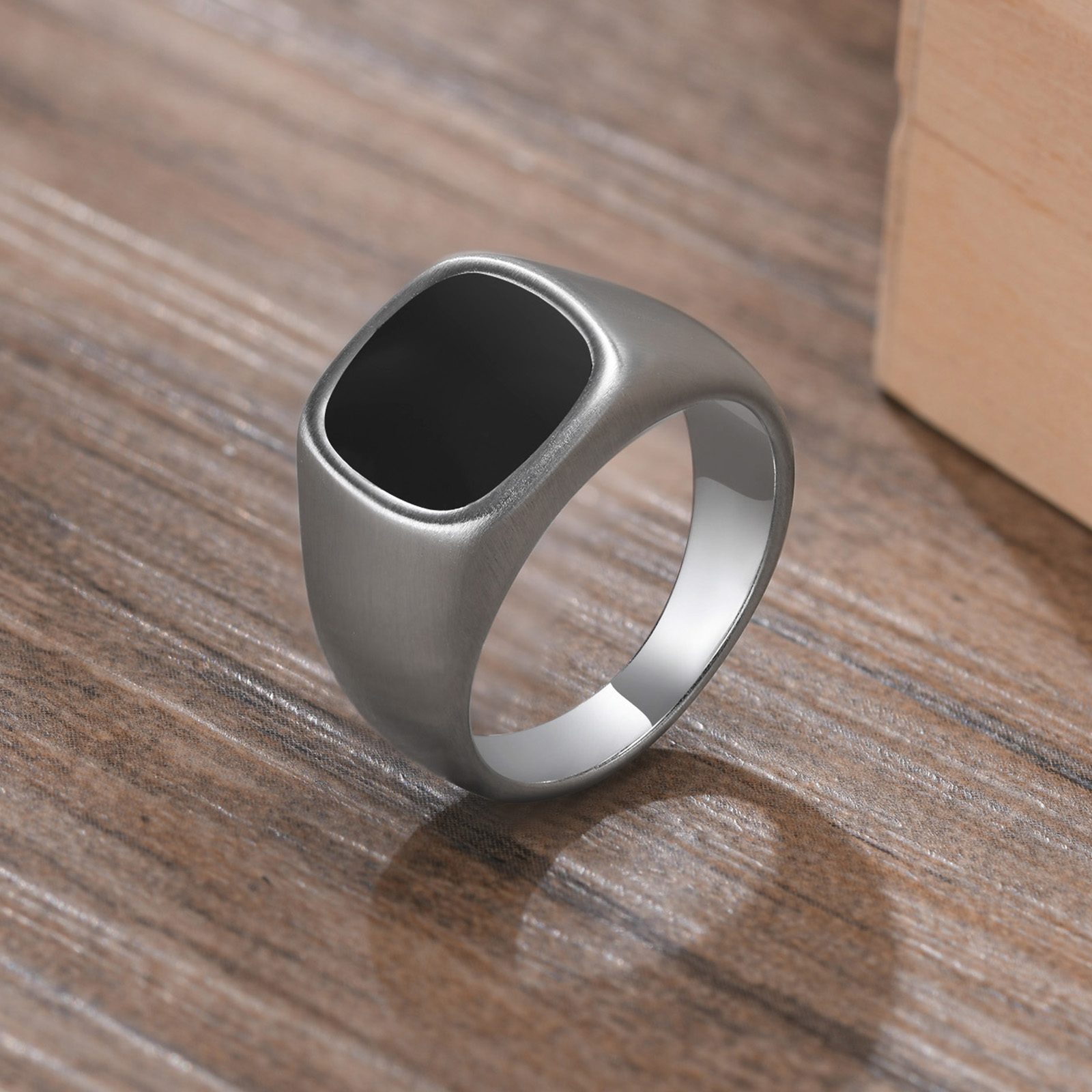 Men Stainless Steel Signet Rin - Signet Ring Men のレビューと価格