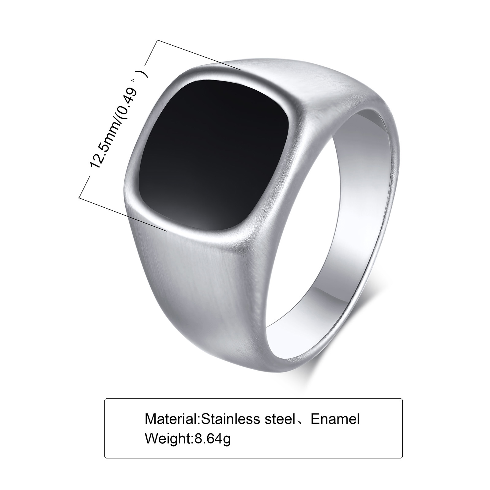 Men Stainless Steel Signet Rin - Signet Ring Men のレビューと価格
