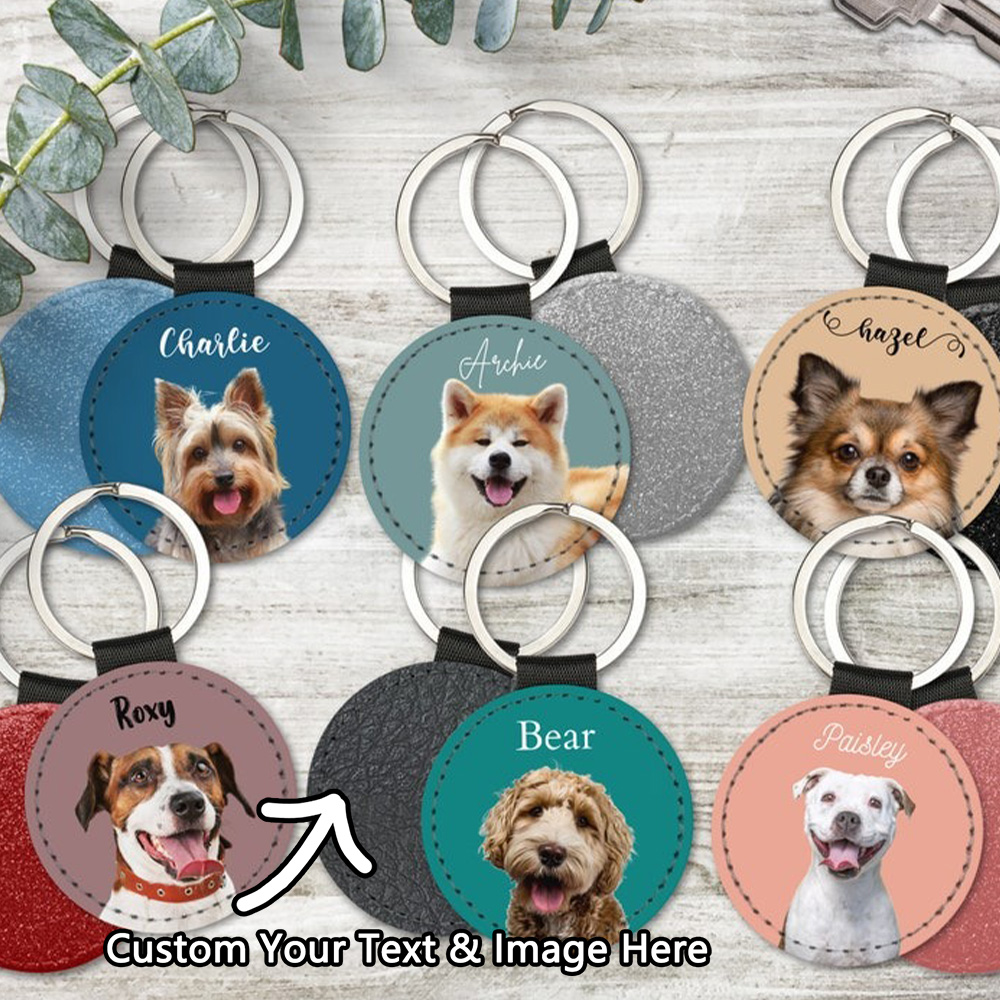 Custom Pet Photo Keychain Pers - Men Keychain Accessories のレビューと価格