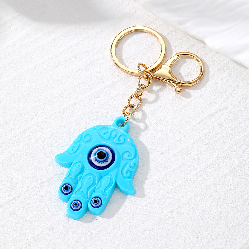 Resin Evil Eye Hamsa Hand Fish - Men Accessories Evil Eye のレビューと価格