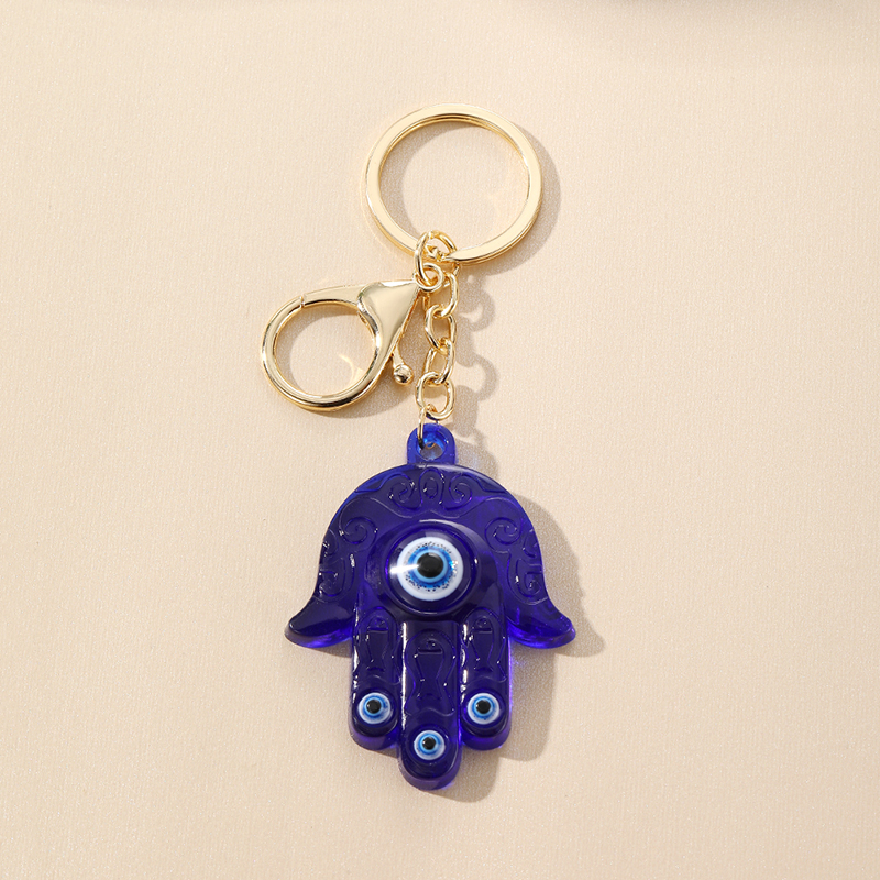 Resin Evil Eye Hamsa Hand Fish - Men Accessories Evil Eye のレビューと価格