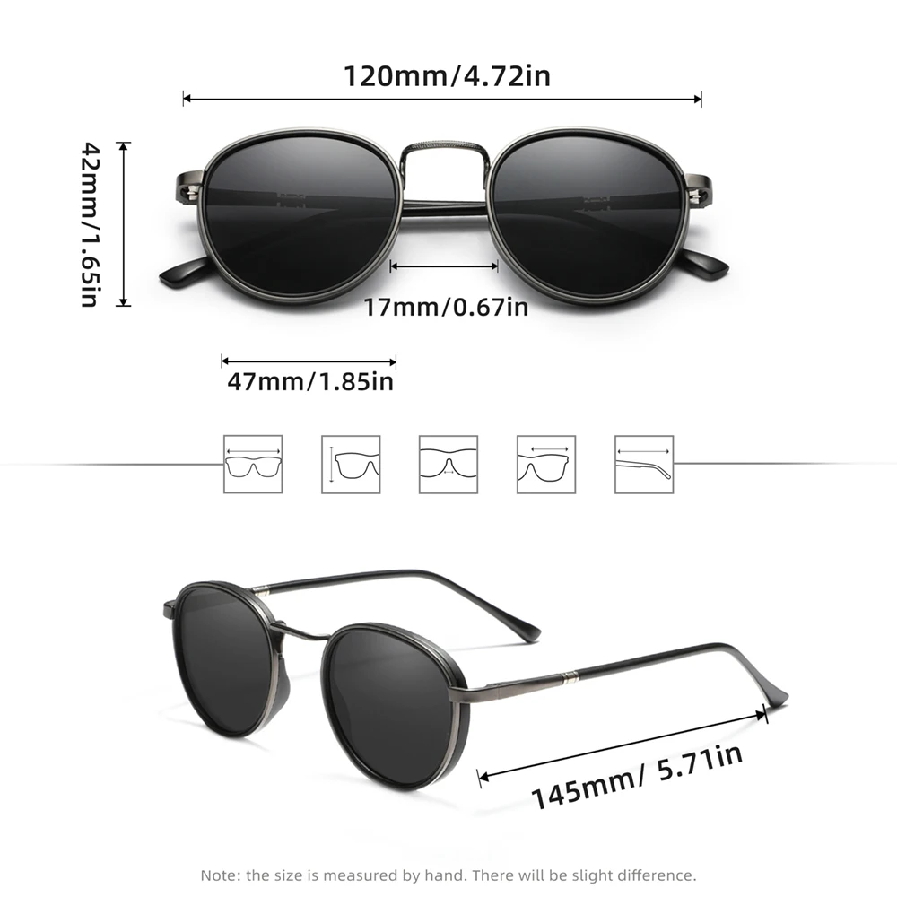 Retro Round Frame Sunglasses M - Men'S Vacation Accessories のレビューと価格