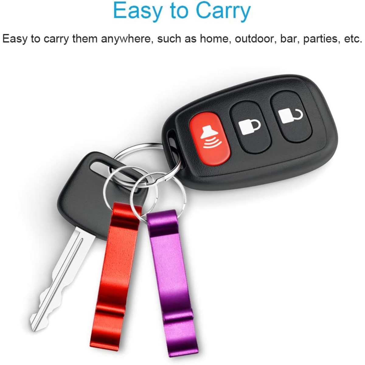 6 Pieces Colorful Metal Keycha - Men'S Accessories Go Outdoors のレビューと価格