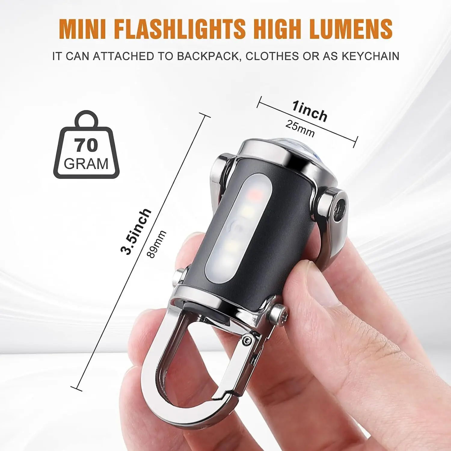Mini Keychain Flashlight Recha - Men Keychain Accessories のレビューと価格