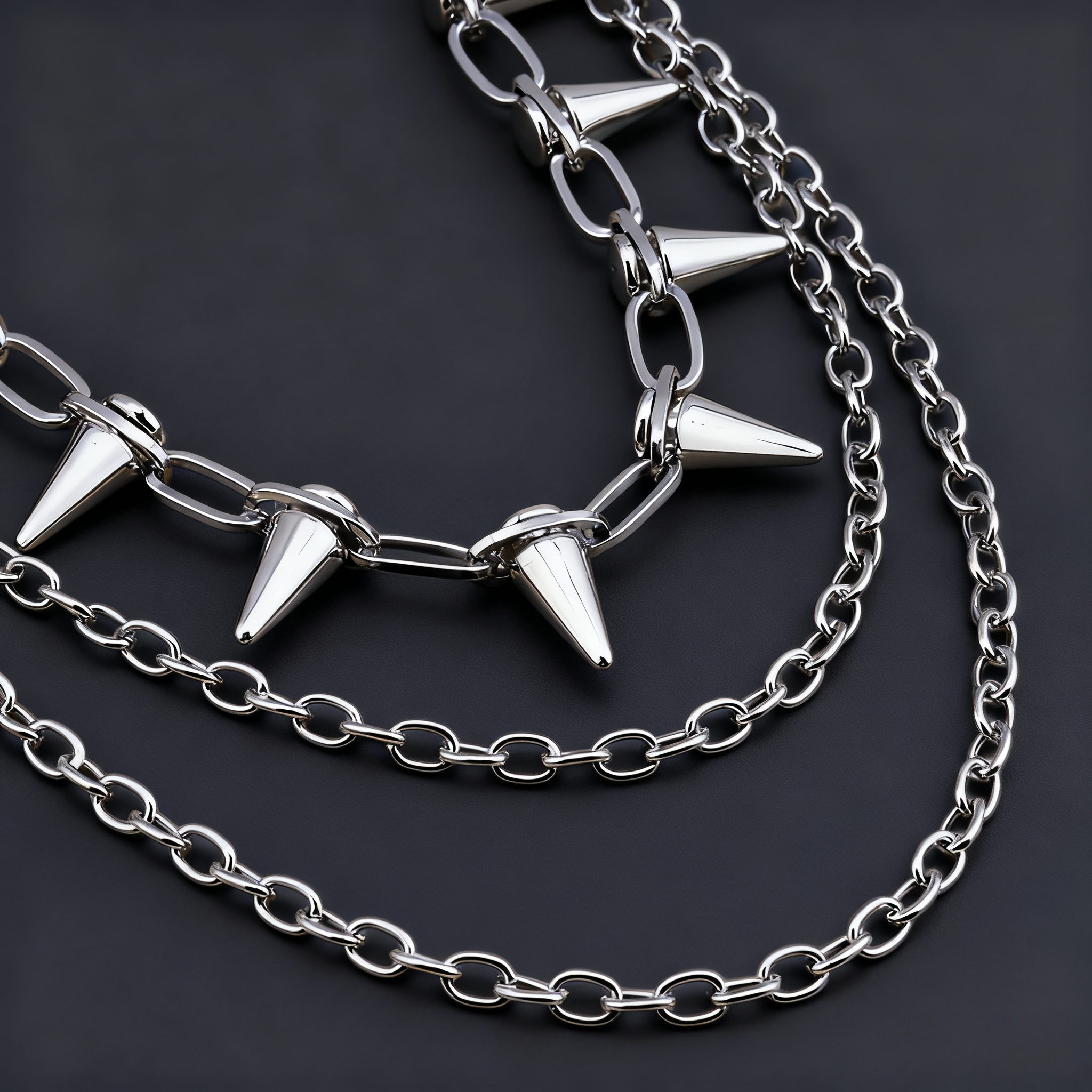 Unisex Hip Hop Punk Rock Metal - Men'S Accessories For Jeans のレビューと価格