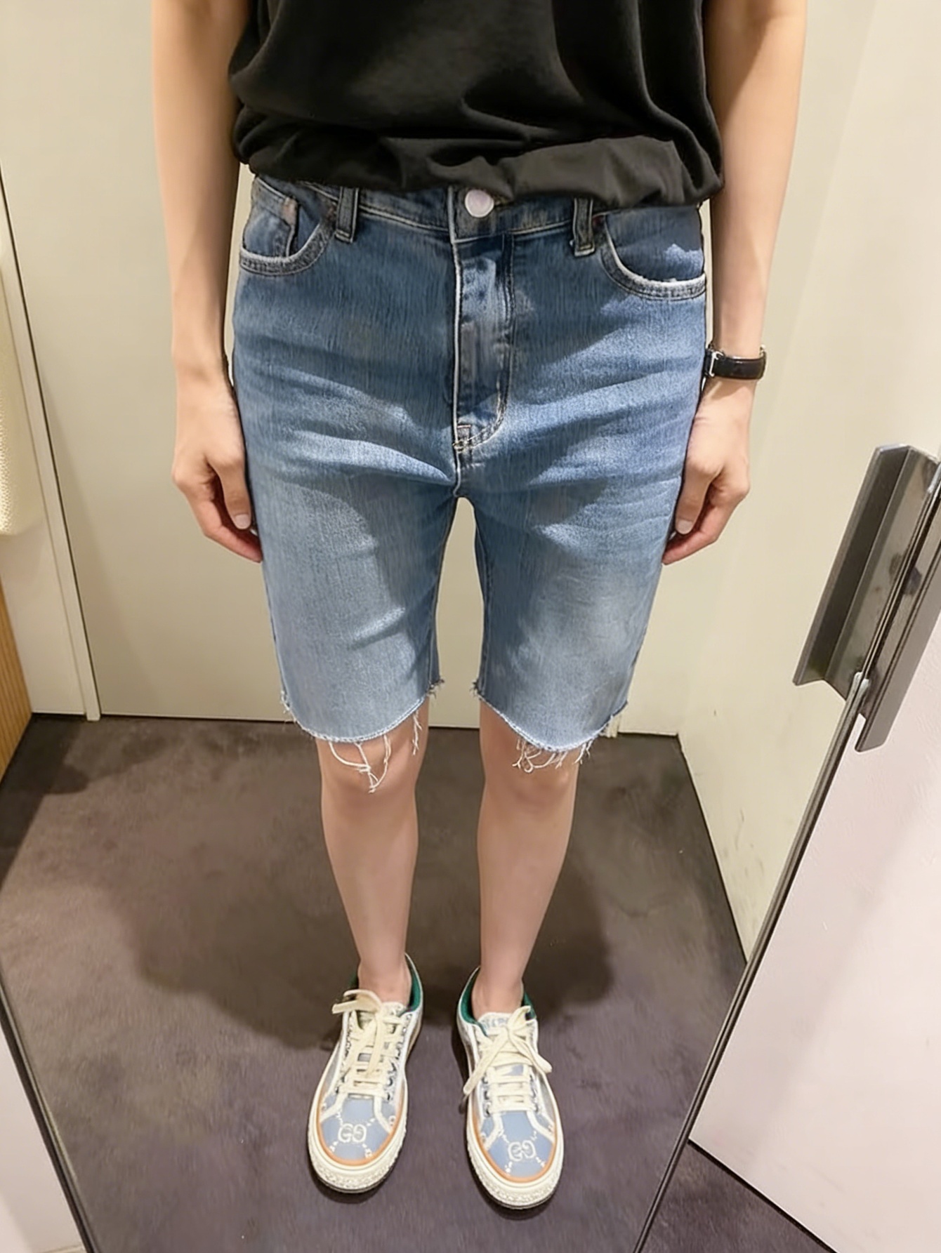 Harajuku Jeans Men's Blue Slim - Men'S Accessories For Jeans のレビューと価格
