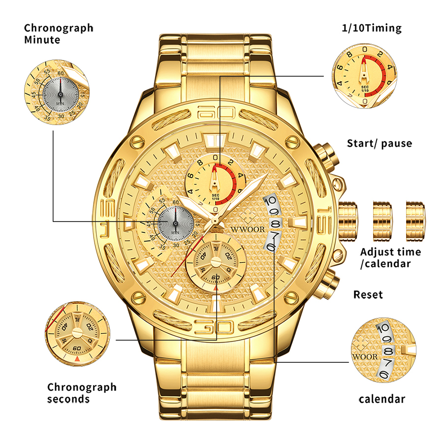 Fashion Men Watches Wwoor Top  - Men'S Accessories Luxury Brands のレビューと価格