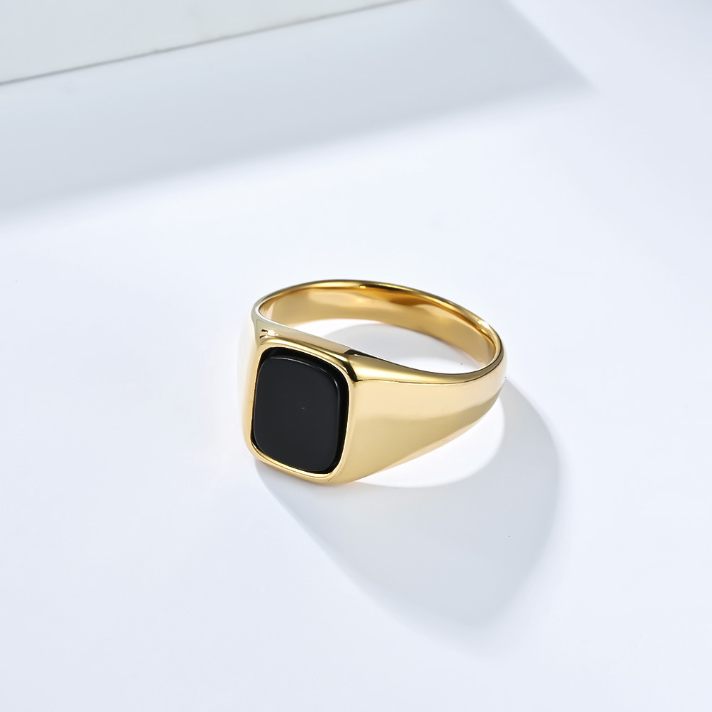 New Fashion Vintage Stainless  - Signet Ring Men のレビューと価格
