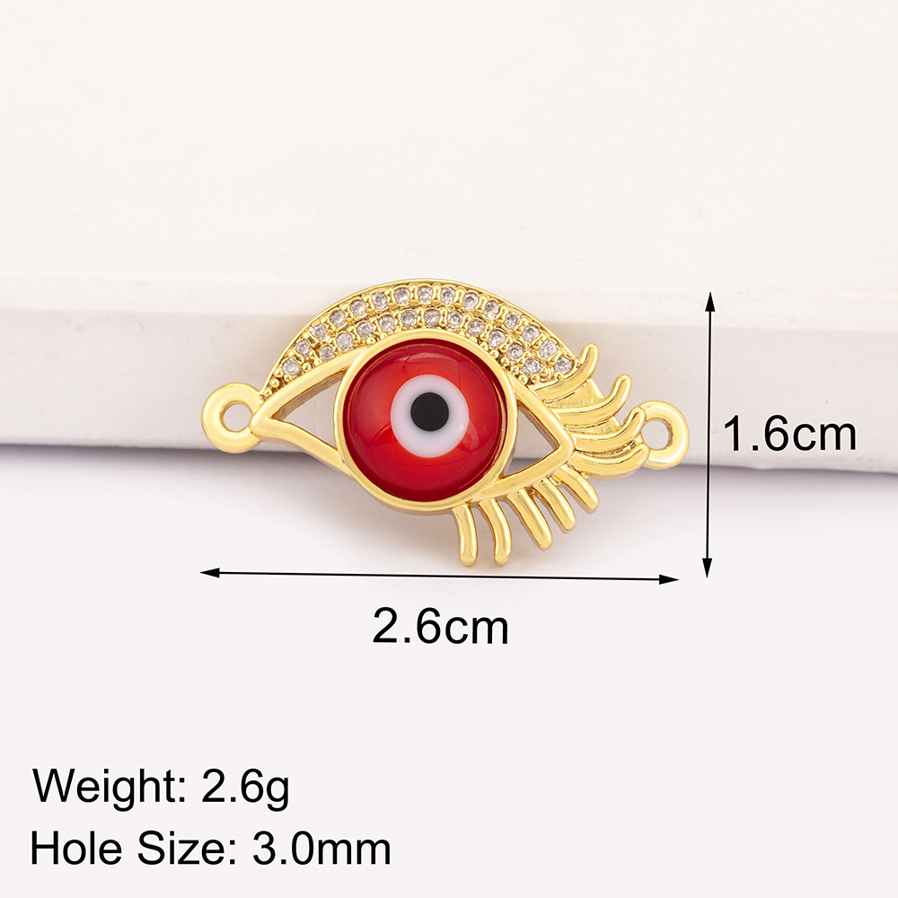 Colorful Shiny Crystal Evil Ey - Men Accessories Evil Eye のレビューと価格