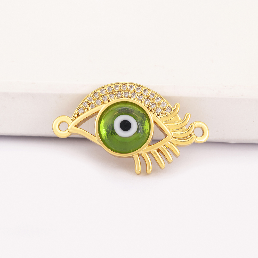 Colorful Shiny Crystal Evil Ey - Men Accessories Evil Eye のレビューと価格