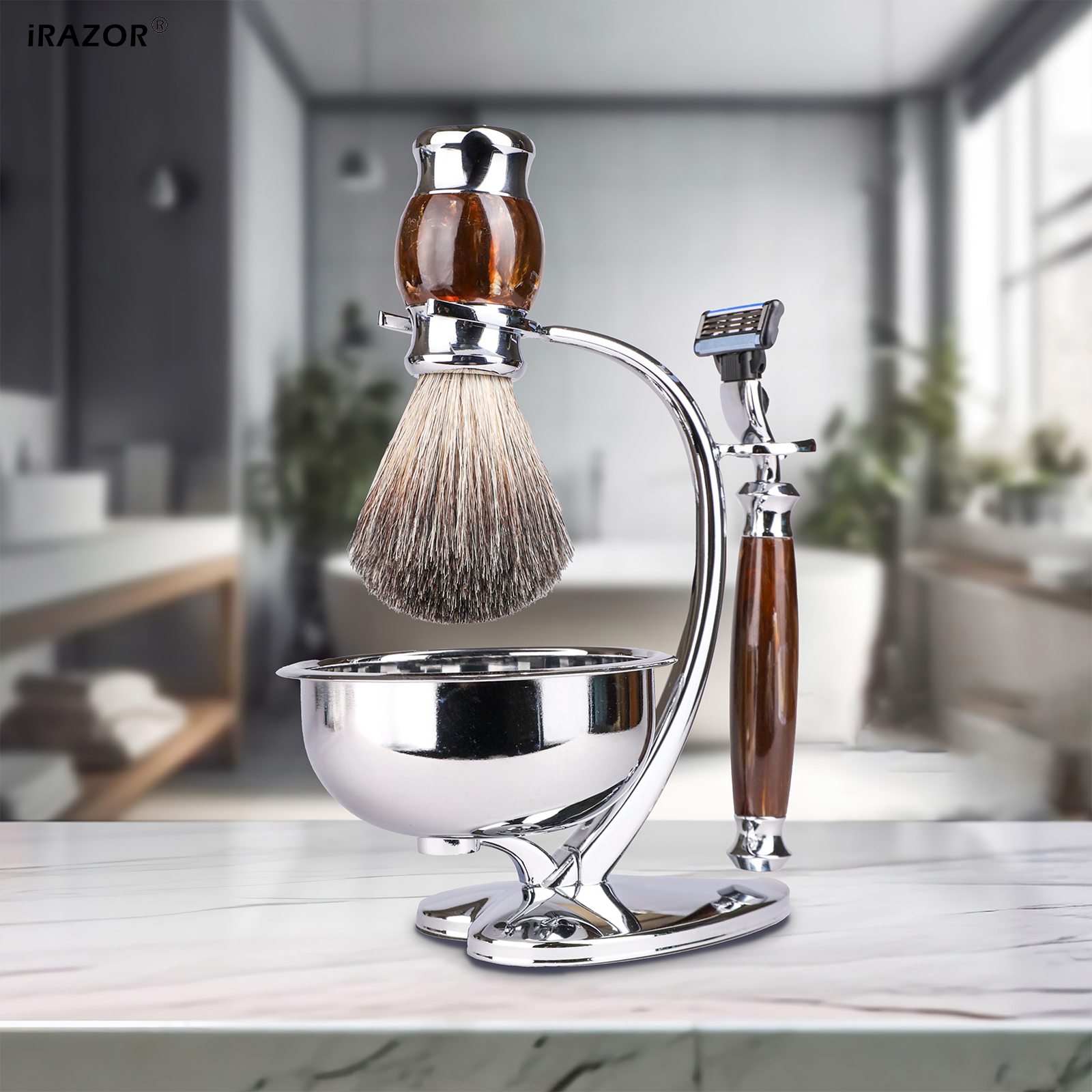 iRAZOR Professional Shaving Ki - Men Accessories Combo Gift のレビューと価格