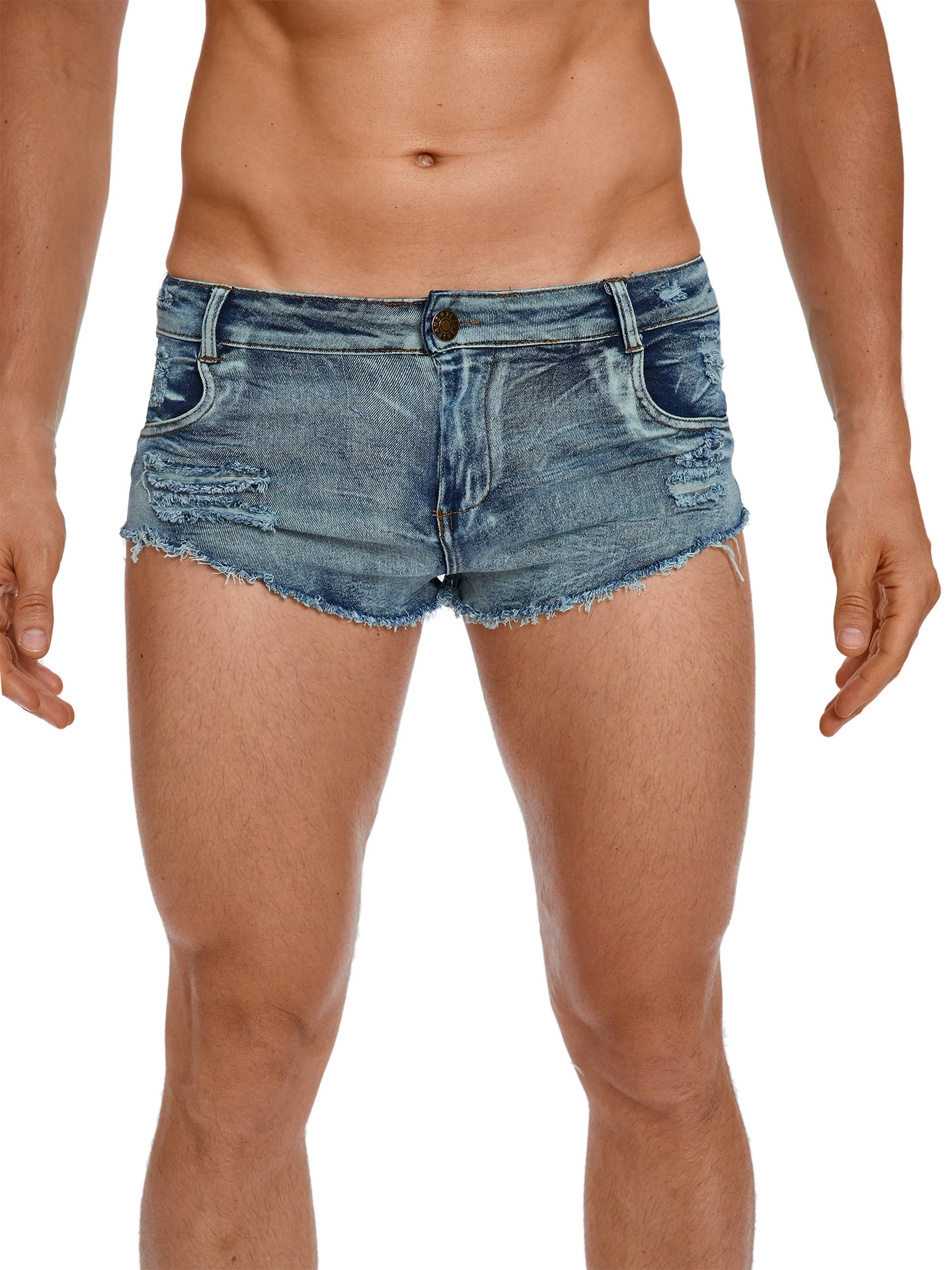 Men's Tight Low Waist Jeans Sh - Men'S Accessories For Jeans のレビューと価格