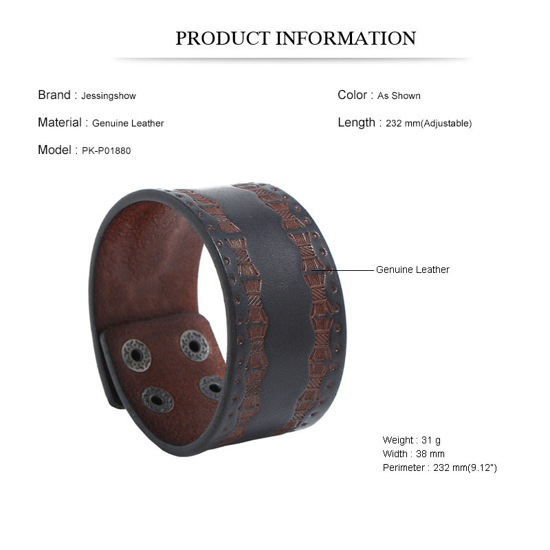 Men's Punk Vintage Bracelet -  - Men Accessories Pk のレビューと価格
