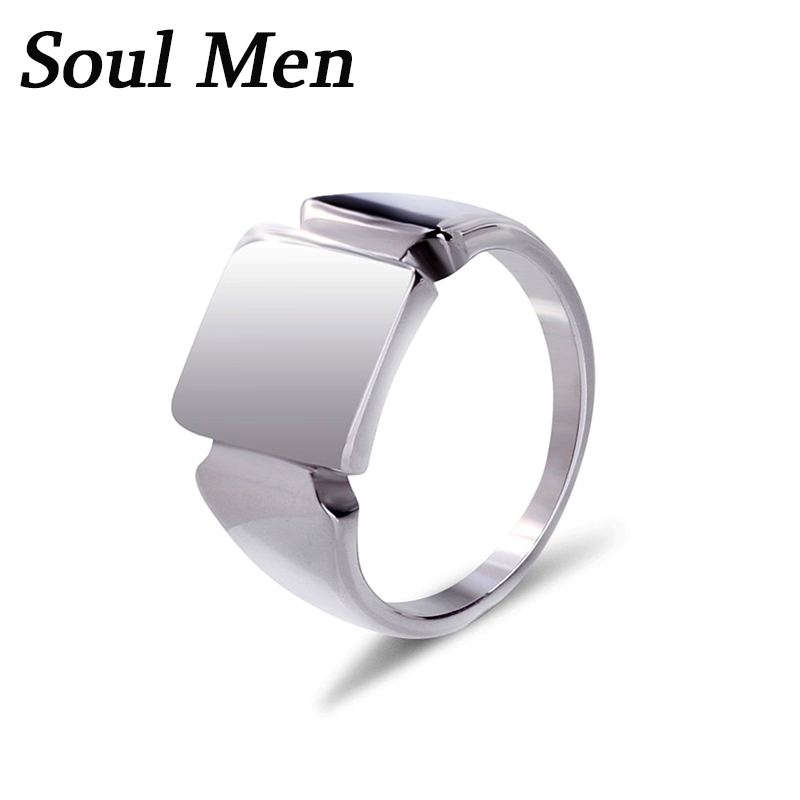 Soul Men Titanium Steel Rings  - Signet Ring Men のレビューと価格