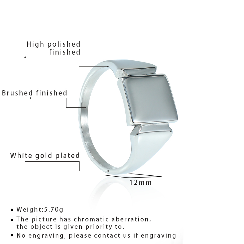 Soul Men Titanium Steel Rings  - Signet Ring Men のレビューと価格