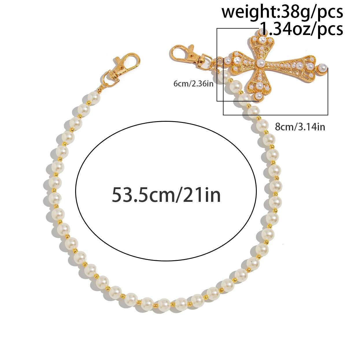 KunJoe Hip Hop Big Jesus Cross - Men'S Accessories For Jeans のレビューと価格