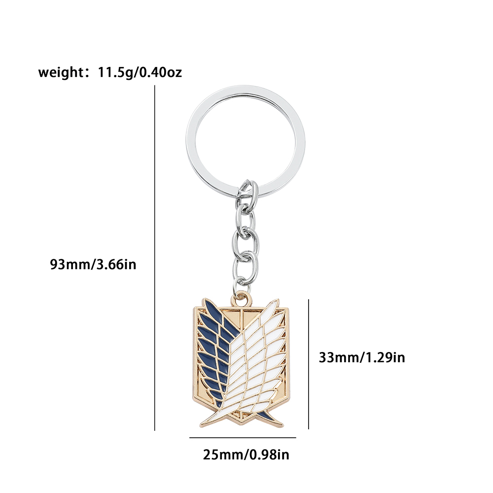 Anime Attack on Titan Enamel B - Men Keychain Accessories のレビューと価格