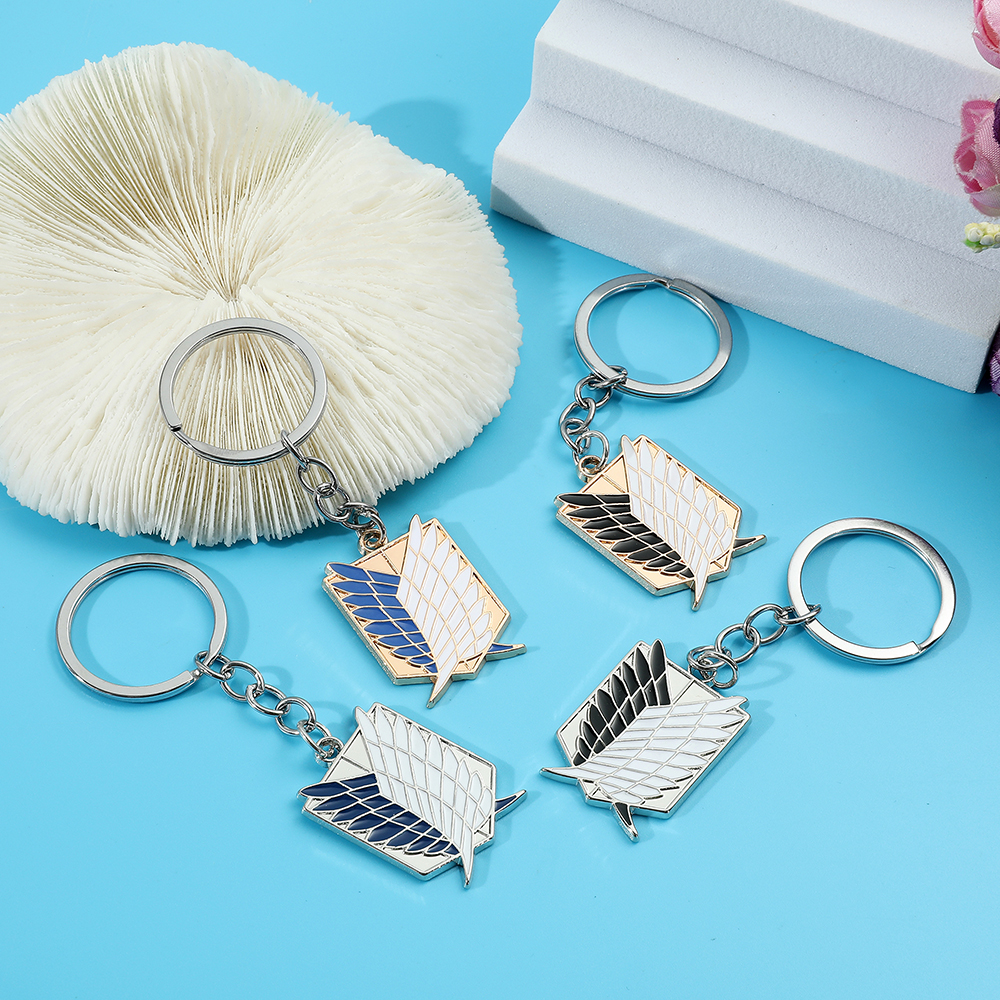 Anime Attack on Titan Enamel B - Men Keychain Accessories のレビューと価格