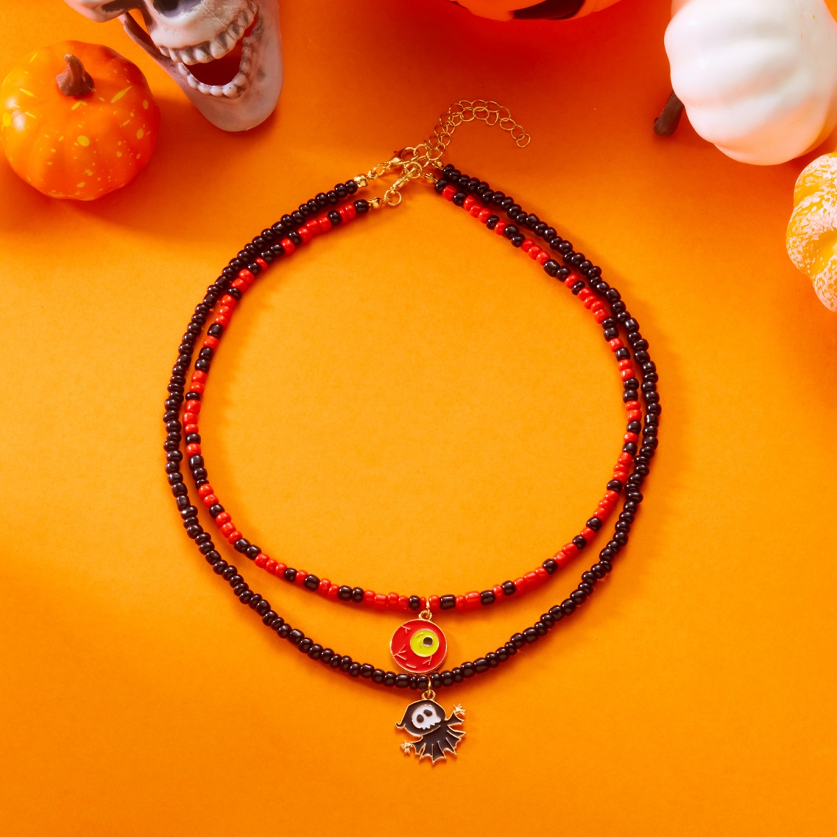 Double Layer Evil Eye Pendant  - Men Accessories Evil Eye のレビューと価格