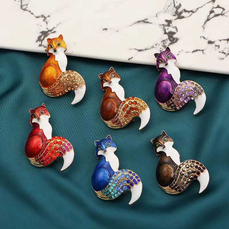 1Pc Retro Fox Brooch for Men W - Men'S Accessories Trends 2025 のレビューと価格