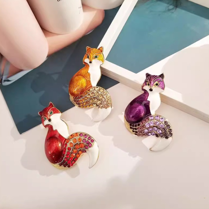 1Pc Retro Fox Brooch for Men W - Men'S Accessories Trends 2025 のレビューと価格