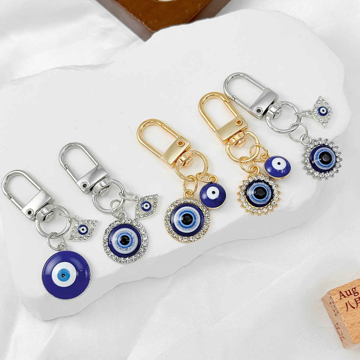 keychain eyelash Metal Evil Ey - Men Accessories Evil Eye のレビューと価格