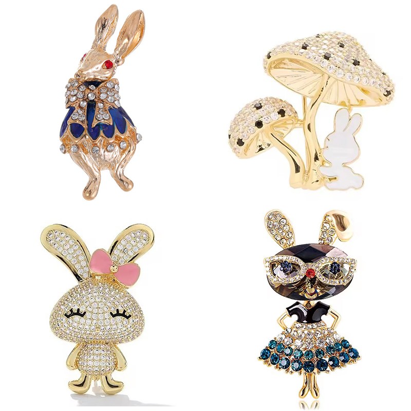 Romantic Rabbit Brooch for Men - Men'S Accessories Trends 2025 のレビューと価格