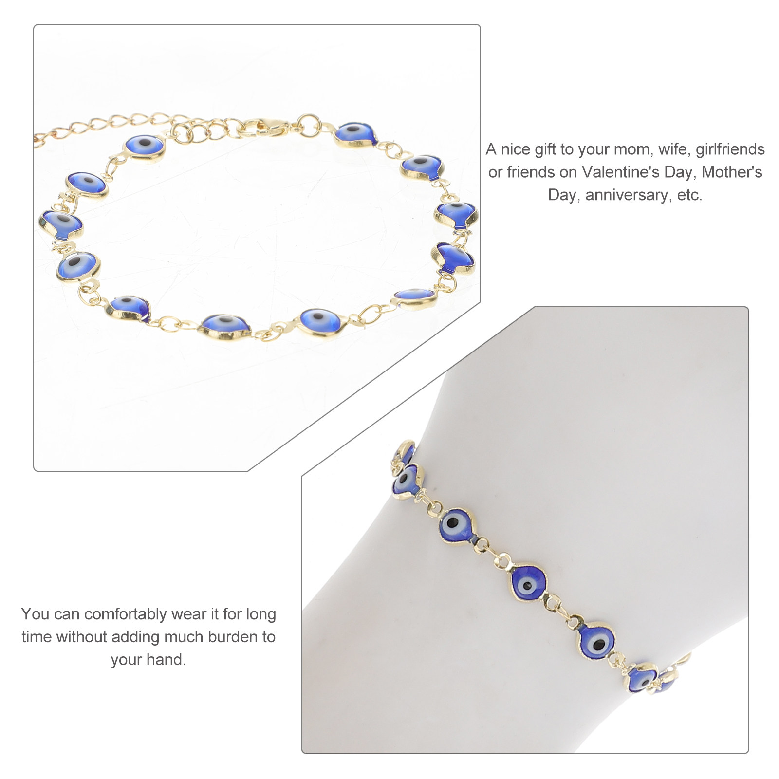 Copper Evil Eye Bracelet Adjus - Men Accessories Evil Eye のレビューと価格