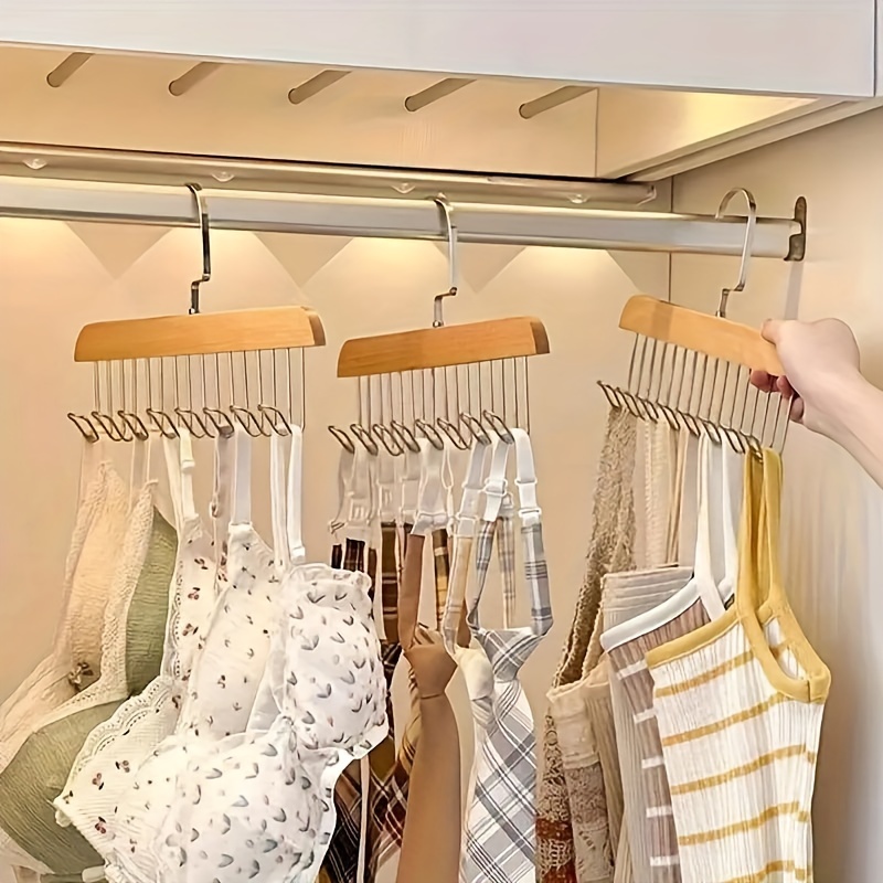 8 hook Wooden Belt Rack Storag - Men'S Accessories Organizer For Wardrobe のレビューと価格