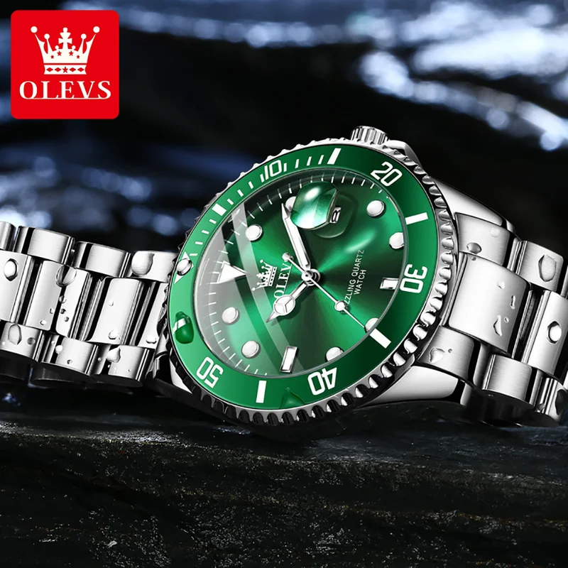 OLEVS Original Quartz Watch fo - Men'S Accessories Luxury Brands のレビューと価格
