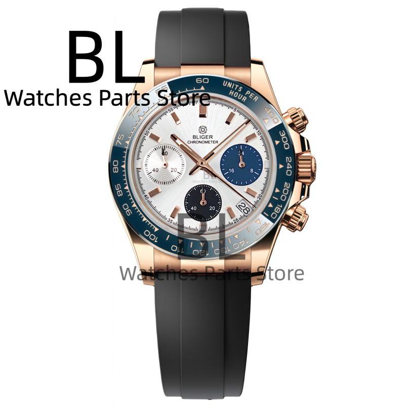 BLIGER Two Tone Silver Rose Me - Men'S Accessories Luxury Brands のレビューと価格