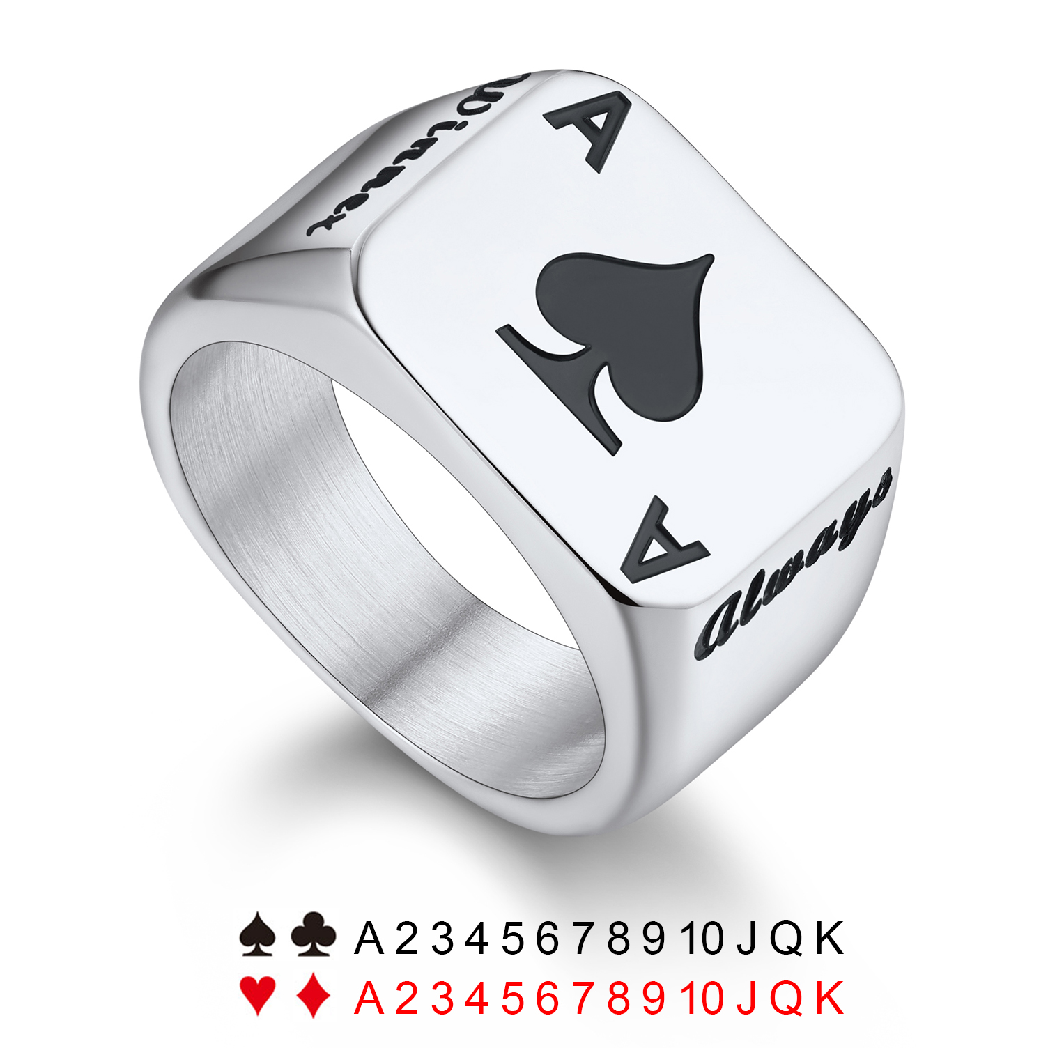 U7 Customized Square Rectangle - Signet Ring Men のレビューと価格
