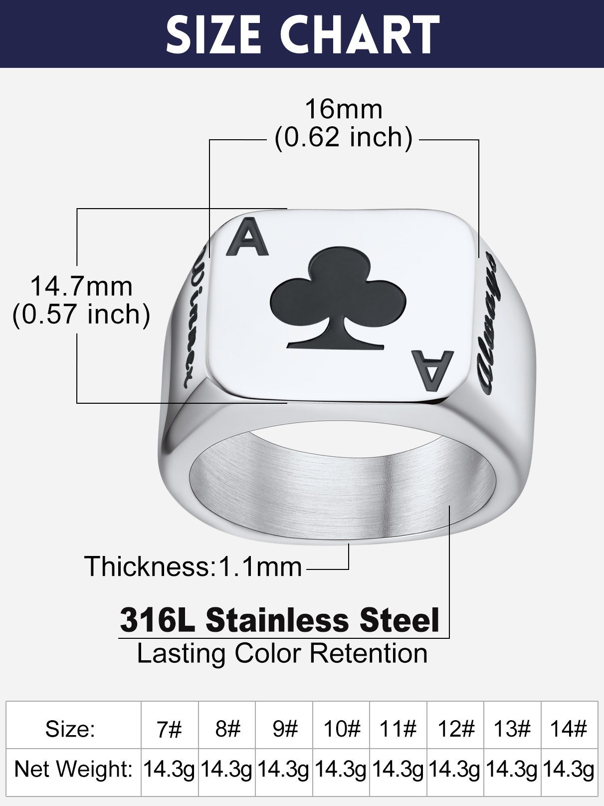 U7 Customized Square Rectangle - Signet Ring Men のレビューと価格
