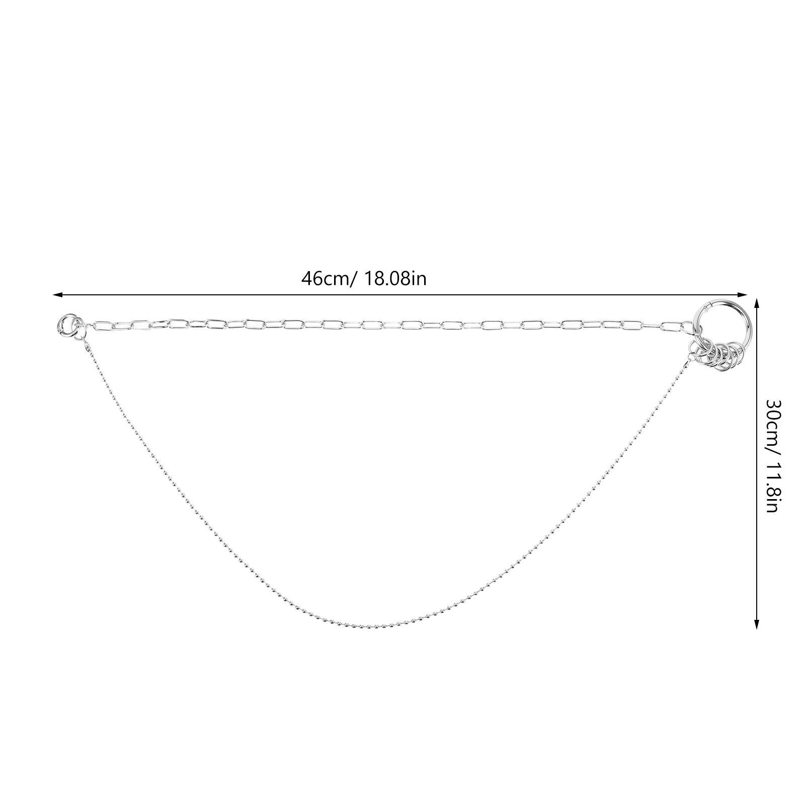 Hip-Hop Pants Men Women Alloy  - Men'S Accessories For Jeans のレビューと価格