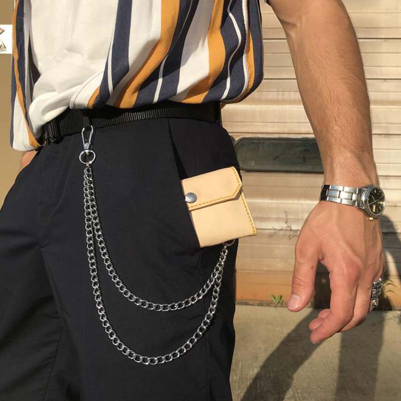 Punk Metal Double Layered Pant - Men'S Accessories For Jeans のレビューと価格