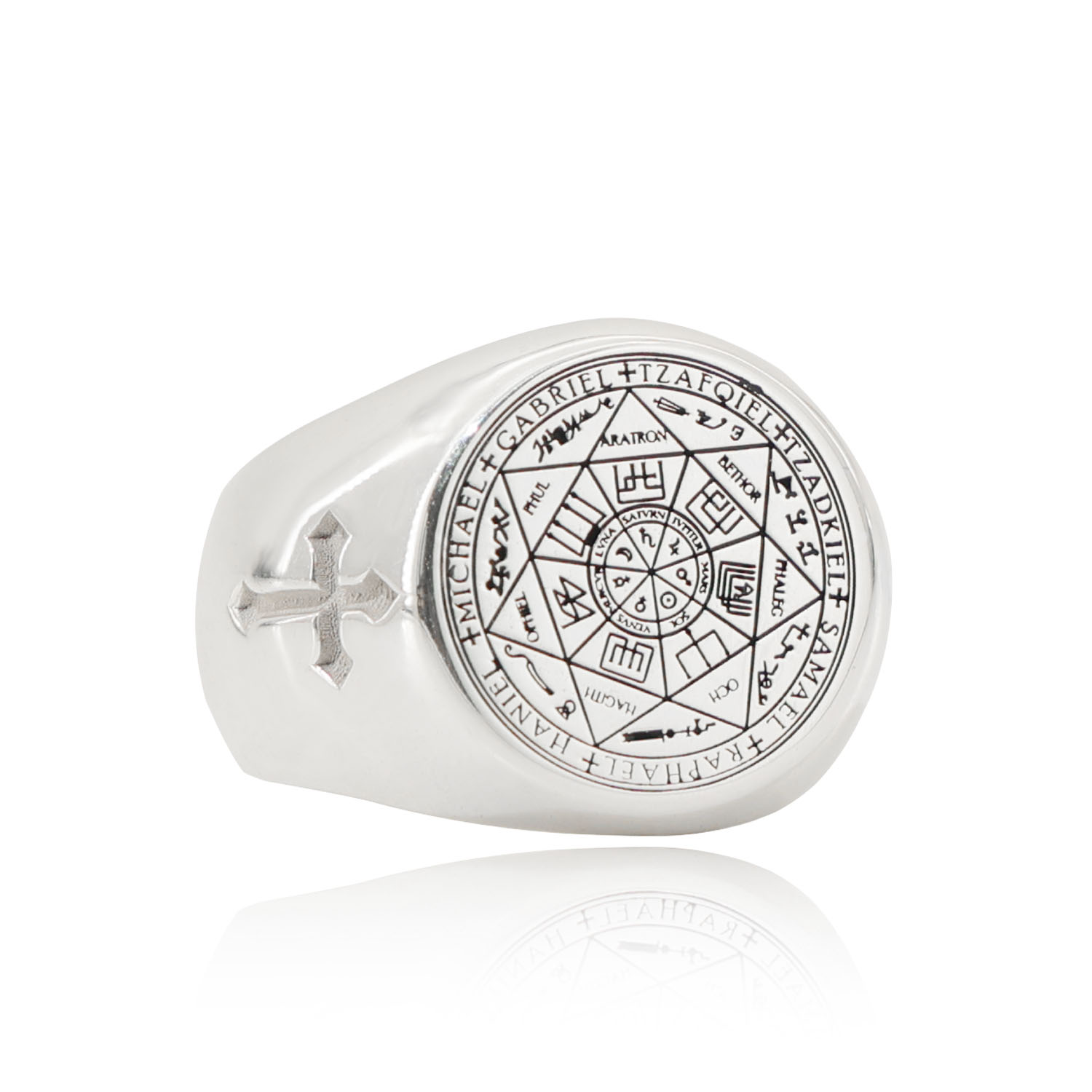 20mm Solid Signet Ring 925 Sil - Signet Ring Men のレビューと価格